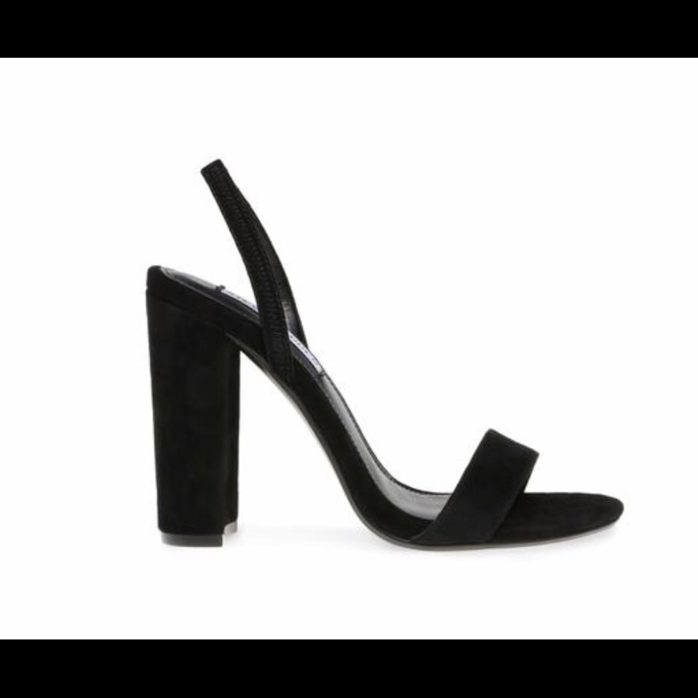 Steve Madden Cameo Black Suede Dress Sandals